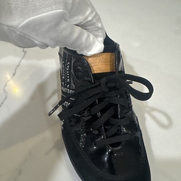 Louis Vuitton Patent Leather Low Top Size 37.5 Women’s Sneaker (runs Small) - Picture 7 of 16